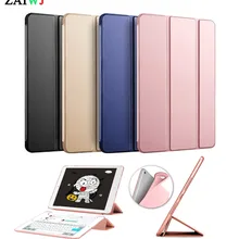Чехол для Apple iPad 9,7 дюймов выпуск 6th ZAIWJ pu кожаный чехол+ Мягкий силиконовый чехол из ТПУ умный чехол для сна