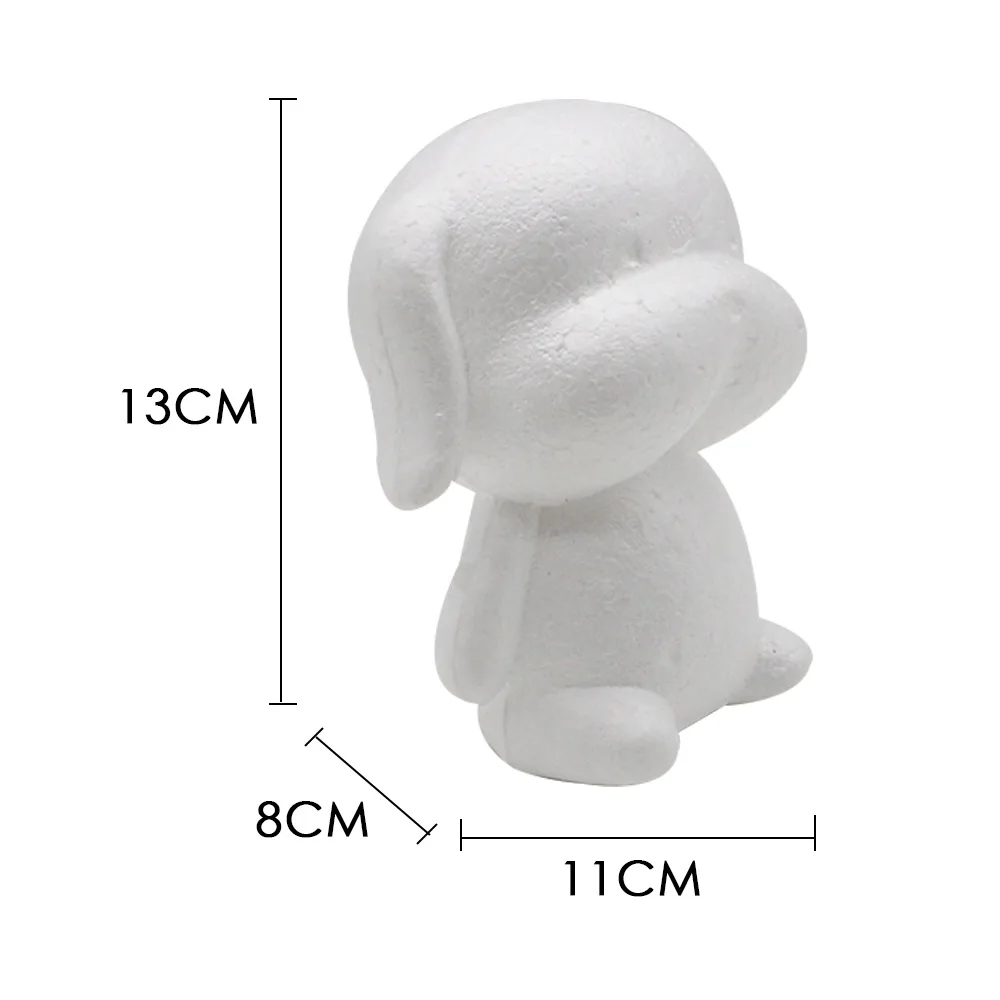 1 pcs Modelling Polystyrene Styrofoam Foam dog rabbit White Craft Balls For DIY Christmas Party Decoration Supplies Gifts