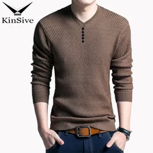 Одноцветный пуловер мужской свитер с v-образным вырезом Мужская рубашка с длинными рукавами мужские свитера шерстяные Повседневные платья брендовые кашемировые трикотажные пуловеры