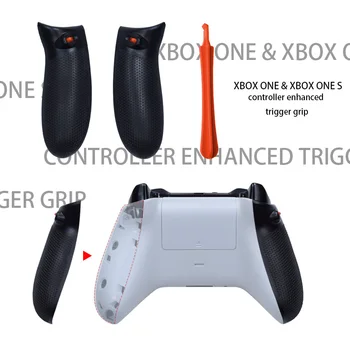 

Original Replacement Parts Hand Grips Left Right Side Rails Rubber Grip Rear Handle Panel for Xboxone / S Elite Controller