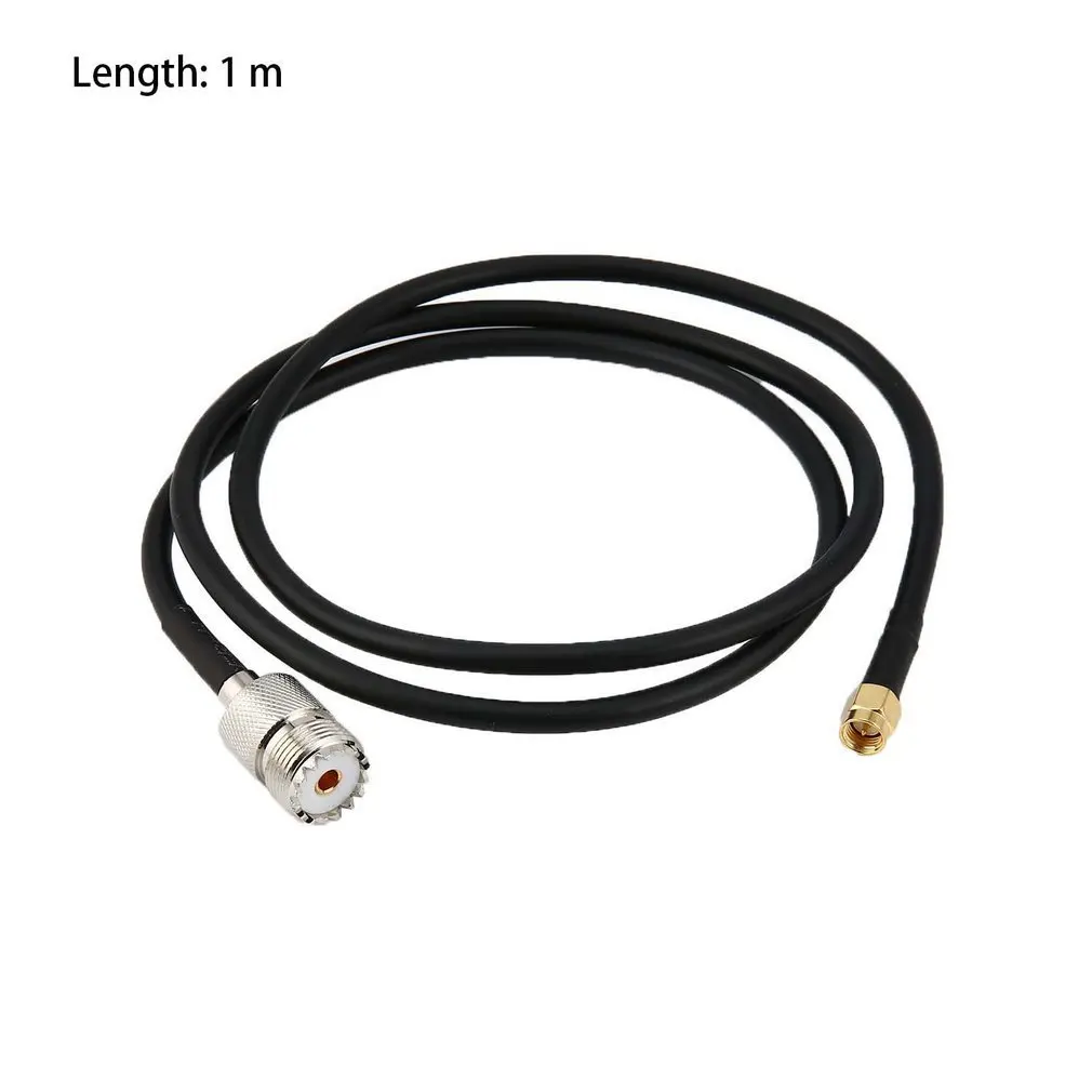 Sma Мужской Pl259 к разъем UHF SO239 Удлинительный кабель Разъемы 1 метр Черный для Yaesu значок радиостанций Kenwood