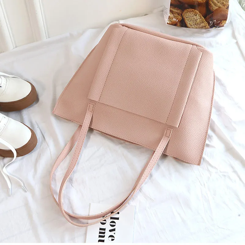 

4 Pcs Set Women Shoulder Crossbody Bag Handbag Wallet PU Leather Fashion for Travel FC55