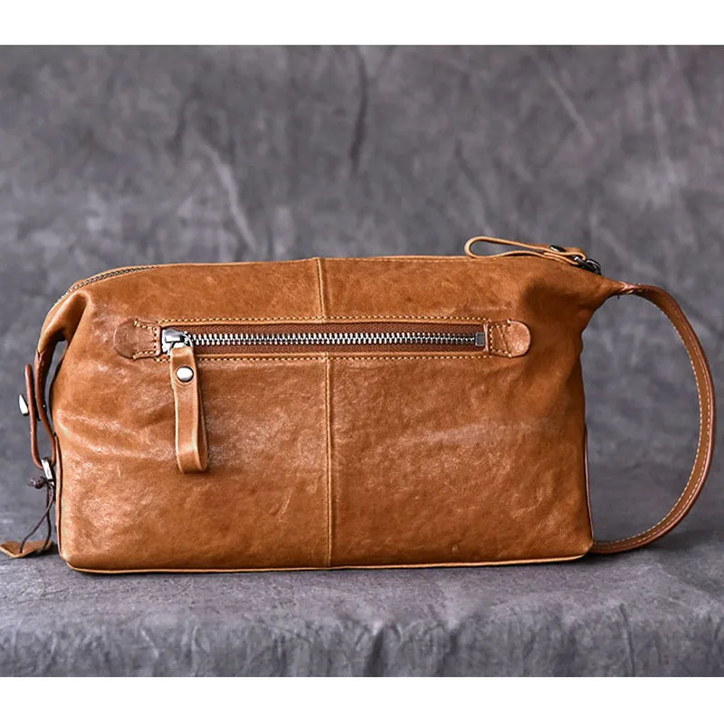 AETOO Retro trend models Chinese style men's leather handbag leather handbag large capacity hand bag