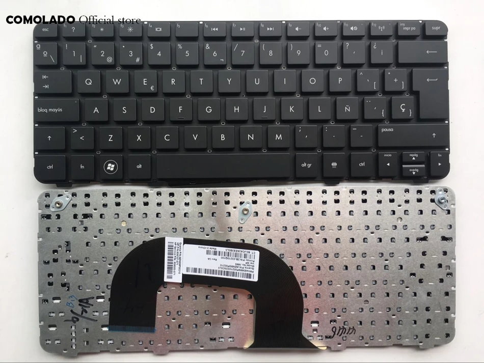 

SP Spanish Keyboard For HP Pavilion DM1-4000 DM1-3000 3115M 3125 black Keyboard SP Layout