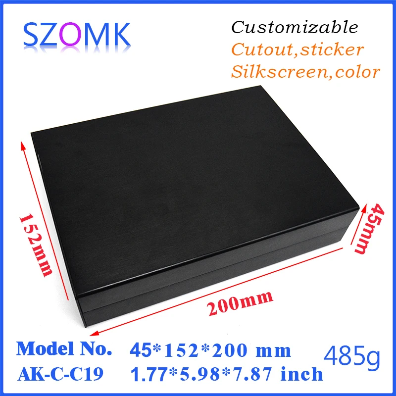 electronic case amplifier enclosure separated aluminum box enclosure black electronics aluminum case wall mounting project box electronics enclosure for pcb (5).jpg