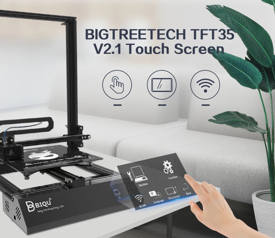 BIQU thander 3d принтер Reprap i3 металлическая рамка большого размера с питанием Resume Impressora 3D Drucker MK8 CR-10S Экструдер 3d принтер