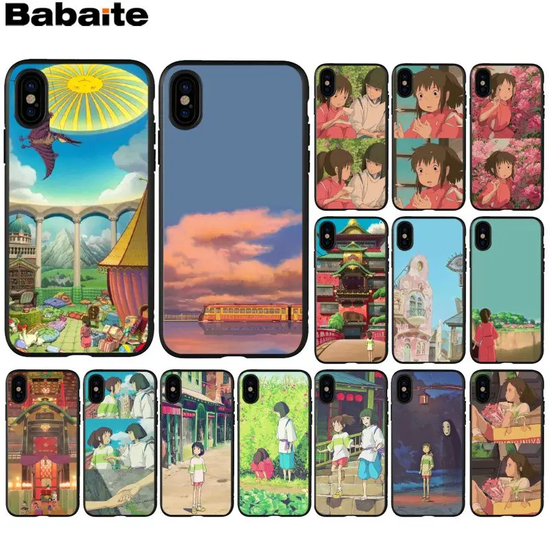 

Babaite Spirited Away Ghibli Miyazaki Anime Customer High Quality Phone Case for iPhone X XS MAX 6 6S 7 7plus 8 8Plus 5 5S XR