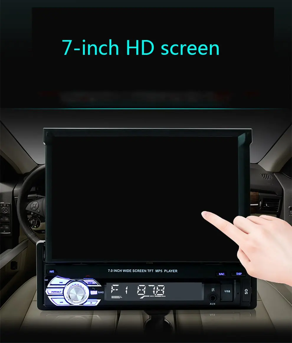 

9601 Universal 2 Din Car MP5 Player Video Player Stretchable Screen Auto Audio Stereo Multimedia FM/MP5/USB/AUX/