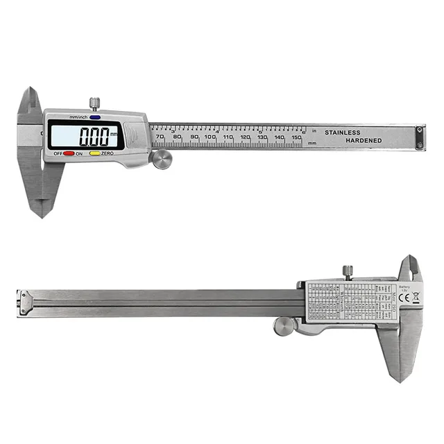 Measuring Tool Stainless Steel Digital Caliper 6 "150mm Messschieber paquimetro measuring instrument Vernier Calipers 5