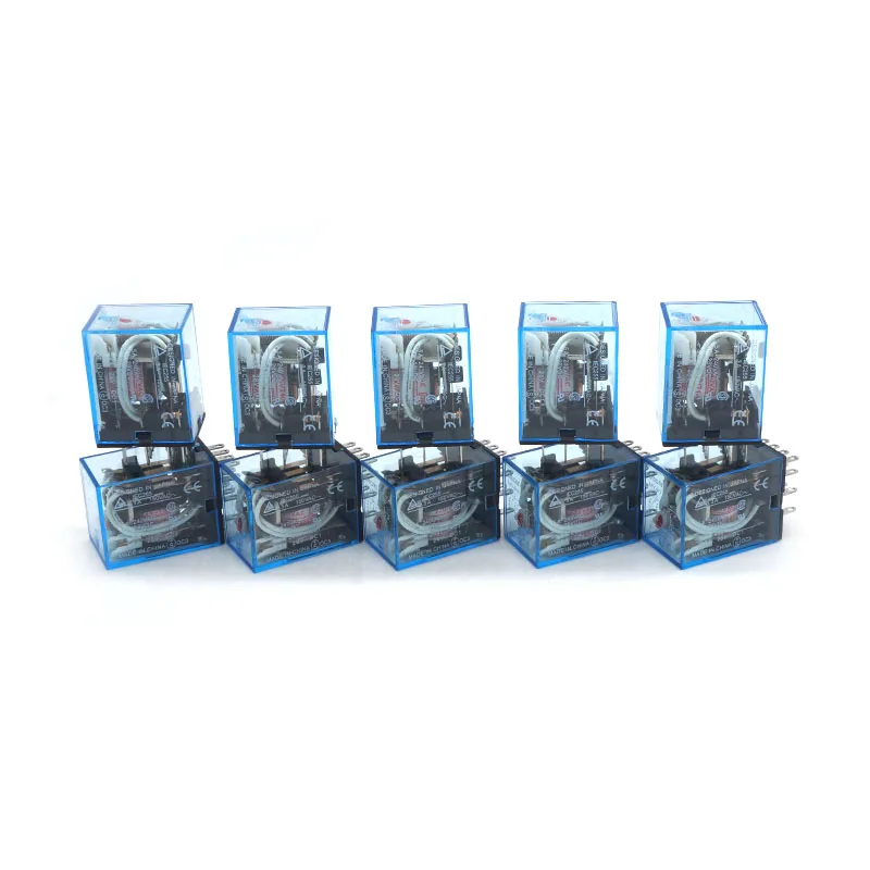 10 шт. MY4NJ J MY4N MY4 DC12V 24V AC110V 220V 14PIN релейная катушка питания 4PDT 5A HH54P-L | Обустройство