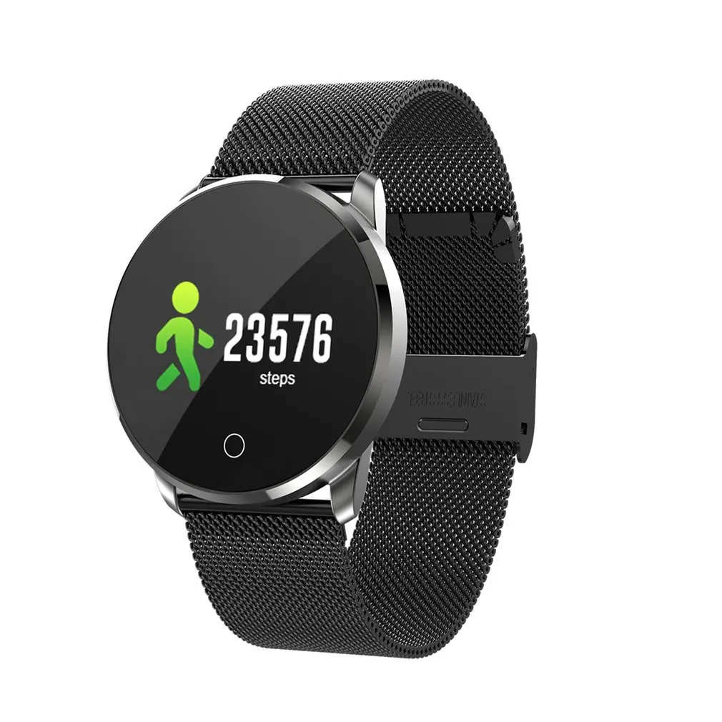 

LK07 Smart Bracelet Color Screen Steel Band Heart Rate Monitor Remote Camera Waterproof health Watch Sport Mens Watches Outdoor