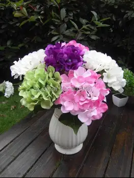 

SPR Free Shipping-7 fork maria paintings hydrangea home decoration Wedding Bouquet Artificial Flowers 6Colors Available