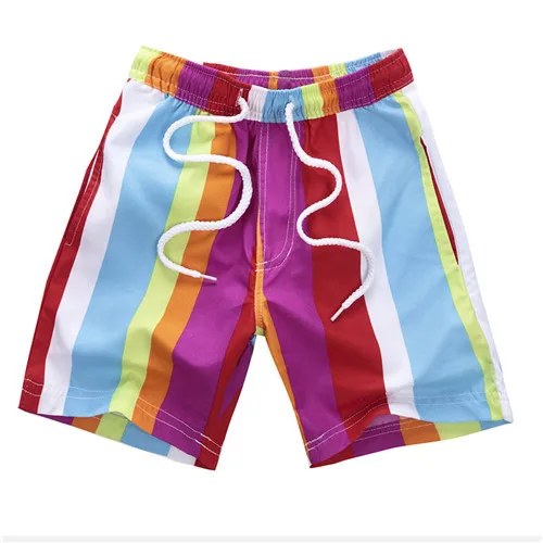 Летние плавки для плавания для детей, полосатые плавки-шорты, короткие штаны, одежда для плавания, купальный костюм, плавки, пляжные плавки - Цвет: 1 Swimming trunks