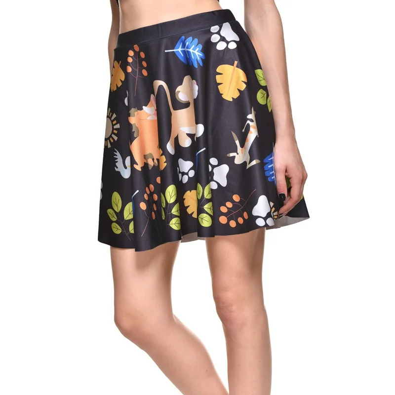 Lovely Animal font b Women b font Sexy Pleated font b Skirts b font Tennis Bowling