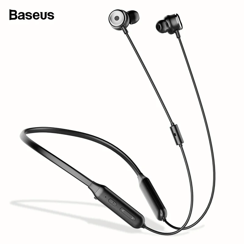 

Baseus S15 Active Noise Cancelling Bluetooth Earphone Headset ANC Sport Neckband Wireless Headphones With Mic For iPhone Samsung