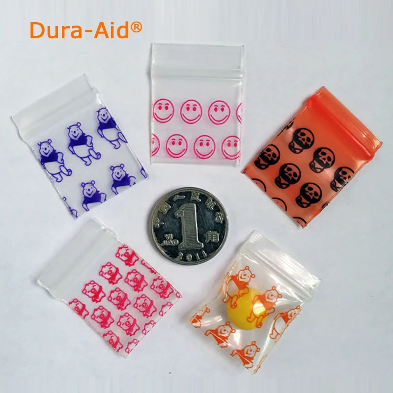 Small Plastic Zipper Bag Ziplock Bag Ziplock Pill Packaging Pouches
