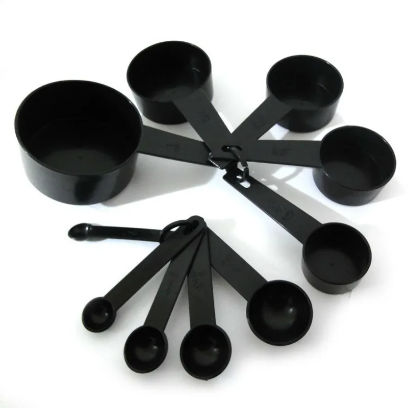 

10 Pcs/Set Measuring Cups And Spoons Plastic Measuring Tools For Cooking Baking Pastry Tools Kitchen Cooking Scale Accessories