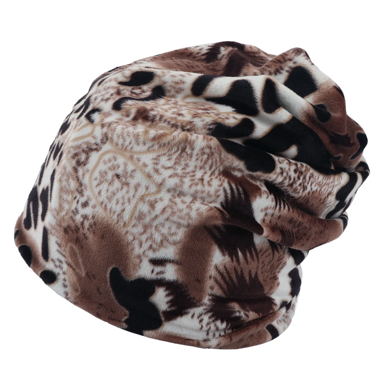 Brand Hats For Women Plaid Camouflage Leopard Print Ladies Hat Skullies Beanies Men Hat Unisex Winter Keep Warm Velvet Cap