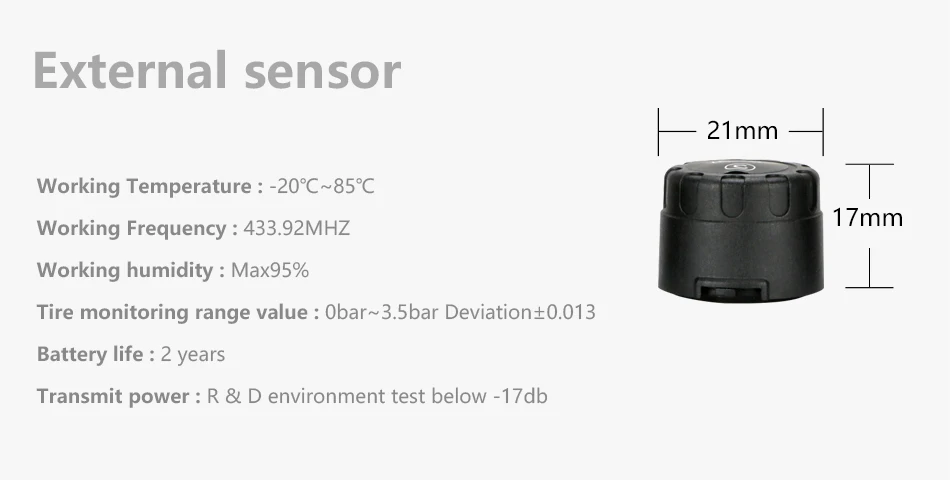 Jansite TPMS автомобильная система контроля давления в шинах, мульти-регулируемый угол, прикрепленный к стеклу, беспроводная Солнечная энергия Tpms с 4 датчиками