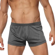 Сетчатые Мужские дышащие мужские летние новые простые спортивные шорты для фитнеса домашние пляжные брюки шорты для серфинга L0503