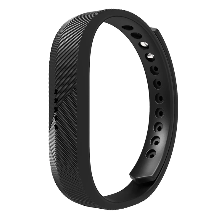 Мягкий силиконовый ремешок на запястье для Fitbit Flex 2 спортивный умный Браслет сменный Браслет S трекер активности аксессуары - Цвет: Black