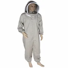 Костюм для пчеловода Съемная шляпа анти-пчела защитные комбинезоны Smock оборудование Поставки куртка пчеловода набор с фатой