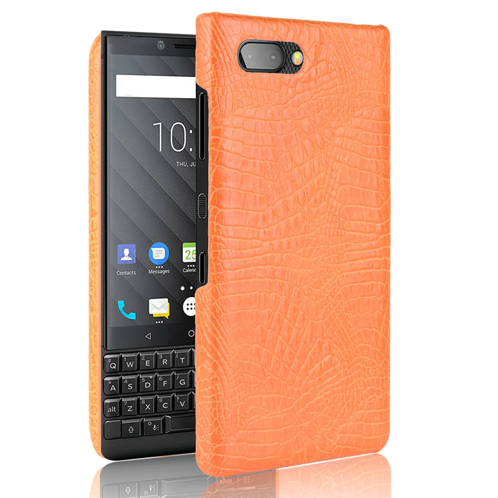 Чехол для Blackberry Keyone Key2, чехол из крокодиловой кожи, жесткие чехлы для Edition, серебристый Q20 Q30 PRIV Mercury Dtek 70, чехол - Цвет: Yellow