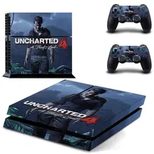 Uncharted 4 A Thief's End PS4 Skin Sticker Decal Vinyl for Playstation 4 Console and 2 Controllers PS4 Sticker