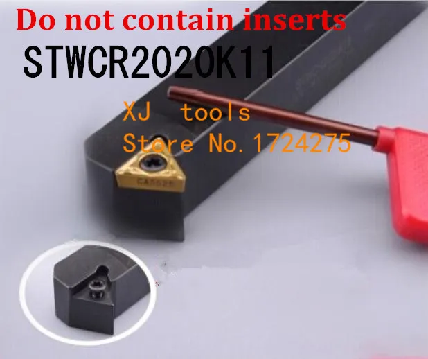

STWCR2020K11/ STWCR2020K11 Metal Lathe Cutting Tools Lathe CNC Machine Turning Tools External Turning Tool Holder S-Type STWCR