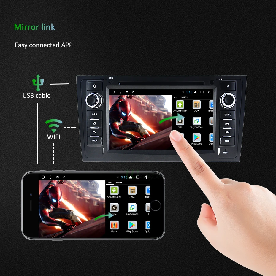 Best DSP Android 9.0 2 DIN Auto DVD Player for AUDI A6 4B C5 1997-2005 Allroad 2000-2006 Ibiza GPS Radio Navigation Stereo Screen PC 22