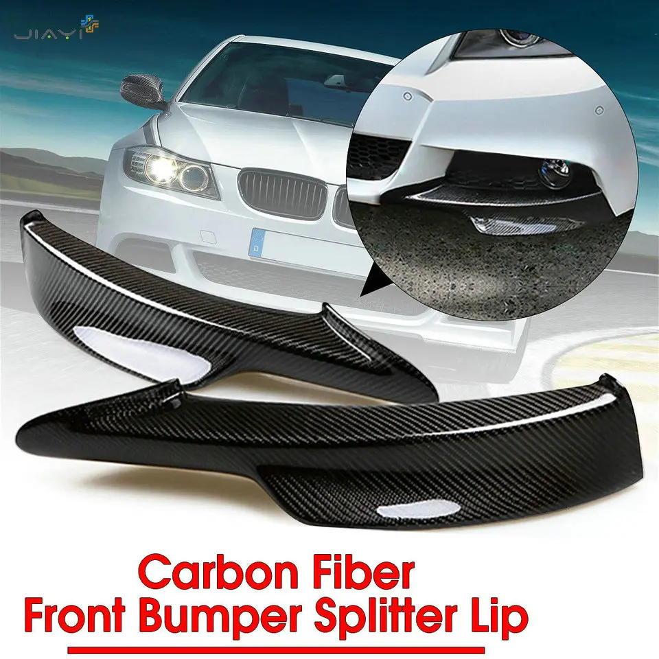 Реальные углеродного волокна переднего бампера сплиттерная губа клапанами спойлер Cupwings для BMW 3 серии E90 седан LCI M-TECH M-Sport 2009-2011 2010