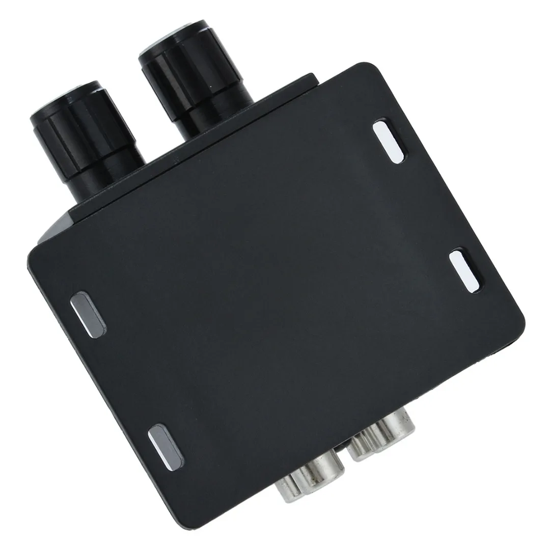Newest 1pc Universal Car AMP Bass Controller Black Amplifier Bass Controller RCA Gain Level Volume Equalizer With 4pcs Screws