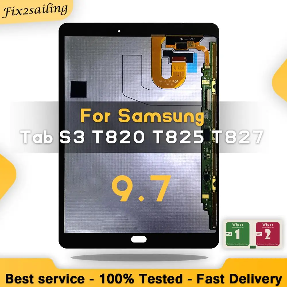 

LCD For Samsung Galaxy Tab S3 T820 T825 LCD Display Touch Screen Digitizer Assembly For Samsung Galaxy Tab S3 T820 Display 9.7"