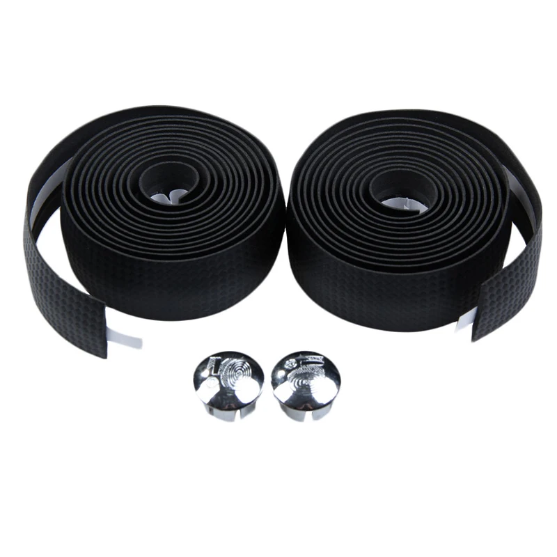 

2pcs MTB Bicycle Handlebar Grips Tape Carbon Fiber Bike Tape Belt High-end Sports Car Steering Wheel Guard Band with Plugs