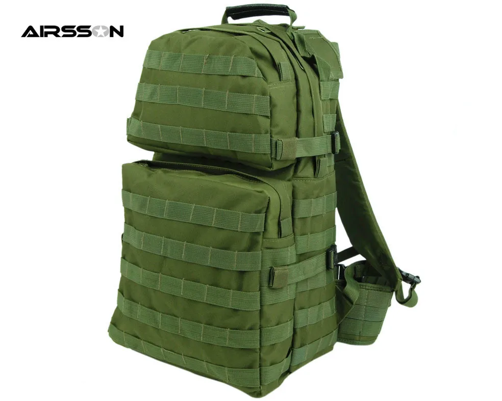 600D Nylon Molle Assault Backpack With Padded Waist Belt for Men Army