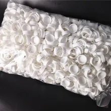 500 шт/партия одноразовая бровь большая кольцевая чашка для пластиковых чернильница для тату Перманентный макияж держатель для губ чашка