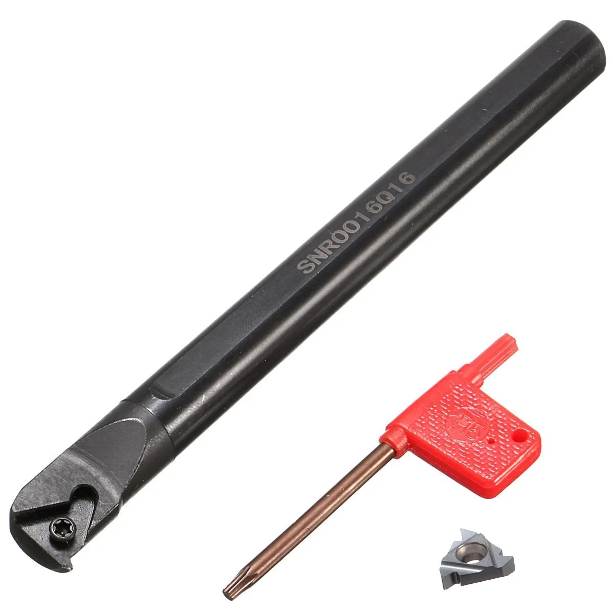 

SNR0016Q16 Lathe Turning Tool Holder + Wrench 16IR AG60 Carbide Insert For Lathe Threading Turning Tool