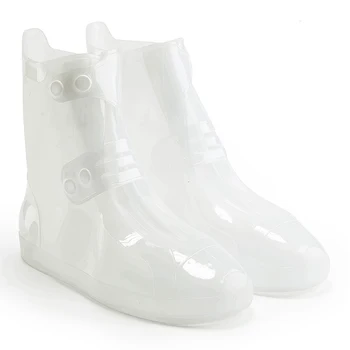 

Unisex Outdoor Reusable Anti-slip Seamless Low Boots Adjustable Thicken Waterproof Rain Shoe Covers Double Breasted Overshoes
