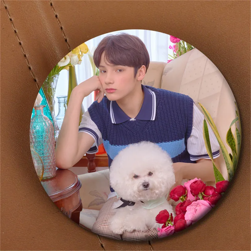 Youpop KPOP TXT SOOBIN альбом кошка и собака концепция Phot Pin значок для одежды шляпы рюкзак корсажи украшения - Окраска металла: XZ1927