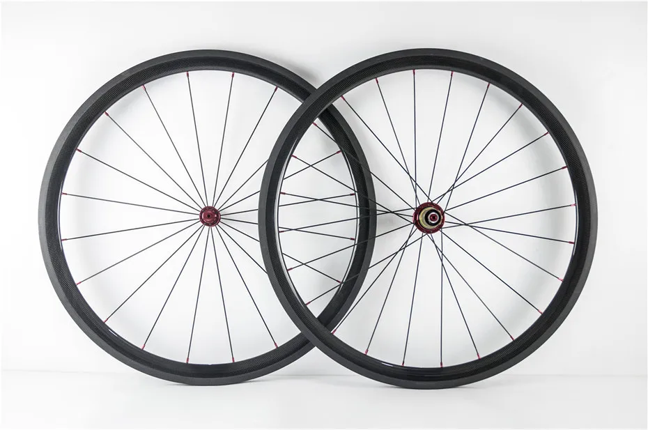 Perfect DCS Carbon Wheels 700C CarbonRoad Bicycle Wheel 38mm 50mm 60mm 88mm Depth Profile Clincher/Tubular Super Light Carbon Wheelset 0