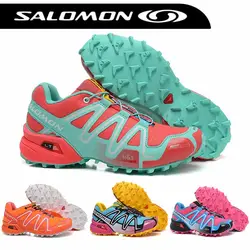 Salomon Скорость Крест 3 CS для женщин дышащая Спортивная обувь Zapatillas Соломон спортивные Открытый обувь для ходьбы и бега