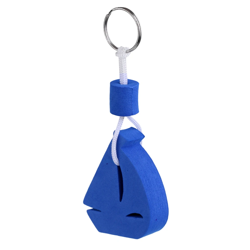 Perfeclan 4 Pieces Marine Outboard Floating Keyring Kayak Fishing- Sailing Ship, Dolphin, Anchor and Buoy Sports Fan Key Chains