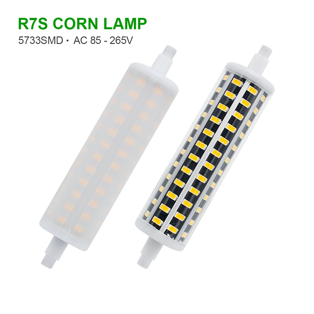 1 шт. Dimmable R7S светодиодный светильник 5 Вт 10 Вт 15 Вт 20 Вт SMD 5733 лампа 78 мм 118 мм 135 мм 189 мм свет AC 85-265 в прожектор Bombillas