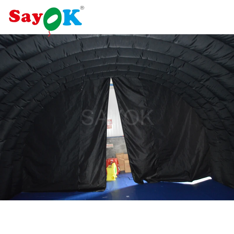 5*4*3,3 м черный открытый надувной тент надувной автомобиль Палатка Надувные вечерние палатки с занавеской для коммерческих мероприятий выставки