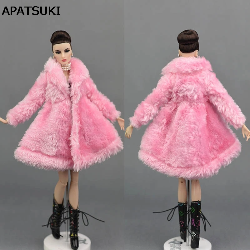 New Arrival!1PC Pink Fluffy Coat In Winter For 12/"Blythe Doll