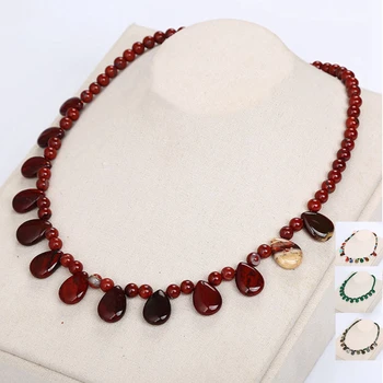 

Natural Mixed Agate Drop Crystal Pillar Pendants & Necklaces For Making Jewelry Fashion Mixed Charm Point Pendants Free Shipping
