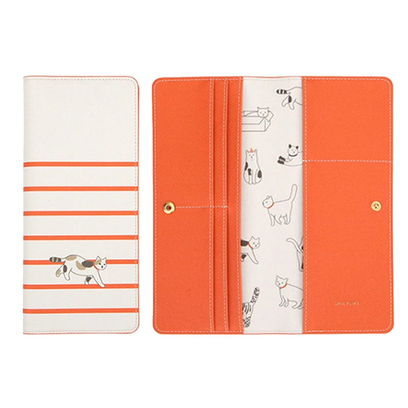 Passport Cover Lovely Animal Travel Foldable ID Holder Long Section Passport Clip Flight Bit License Wallet Sets Bag PC0063 (19)