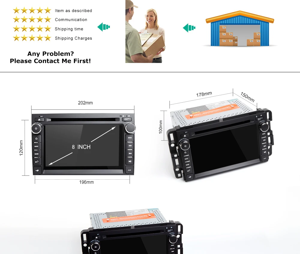 Top AutoRadio1Din Android 9.0 Car DVD Player for GMC Sierra Yukon Chevrolet Traverse Express Acadia Denali Savana Equinox Tahoe GPS 16