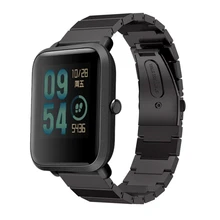 Браслет из нержавеющей стали для Xiaomi Huami Amazfit Bip Youth Smart Watch 20 мм браслет ремешок для Galaxy Watch 42 мм активный