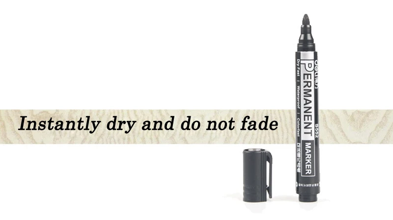 Deli заправка Перманентный водонепроницаемый круглый носок мгновенно сухой граффити добавить масляные чернила sharpie краски цветной маркер ручка для бумаги шин